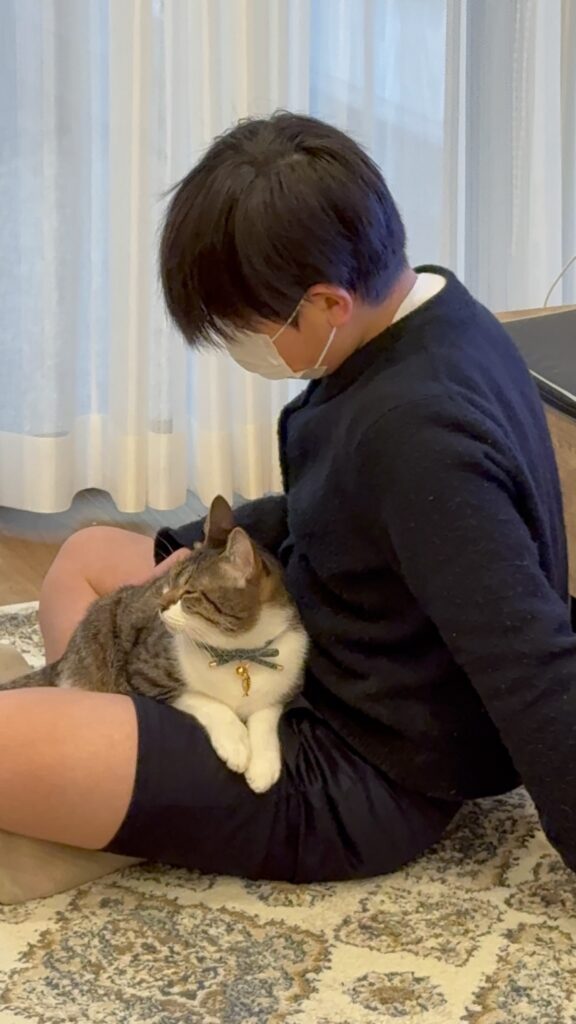 普段の猫ちゃんとの様子②（@shake.kanpachiさんより提供）