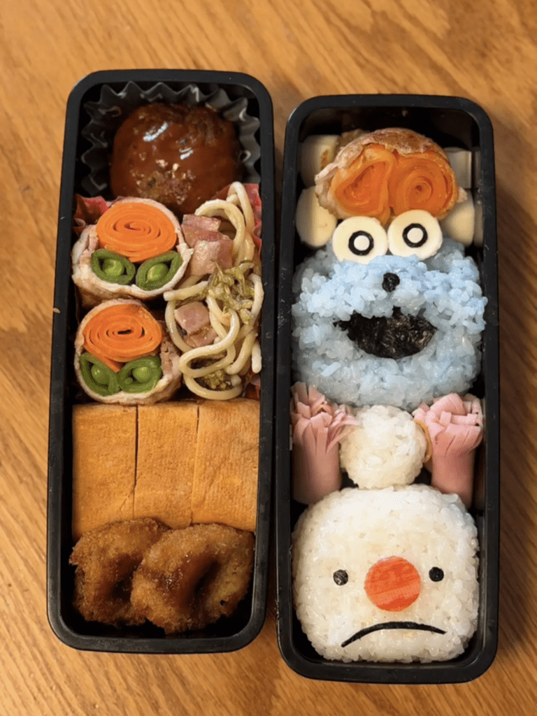 手作りのキャラクター弁当①（@yuumin_root1039さんより提供）