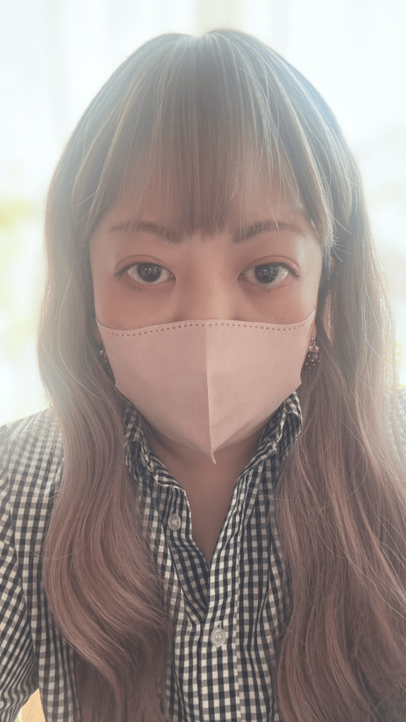 ウィッグを被ったとき（＠nanamin_na_naさんより提供）