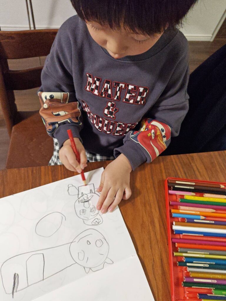 普段の息子さん②（＠koho_and_ruta_artさんより提供）