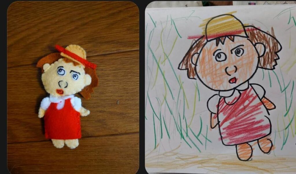 伯母さんとの作品（＠koho_and_ruta_artさんより提供）