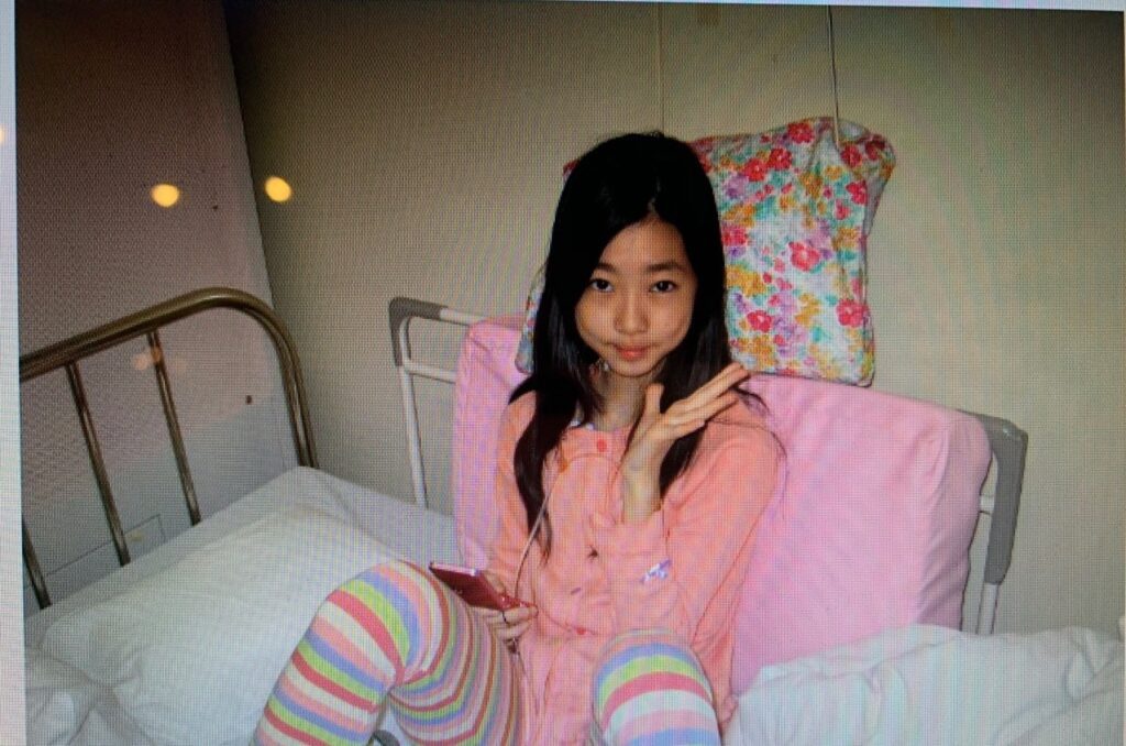 入院中（＠ma___r_ia_
さんより提供）