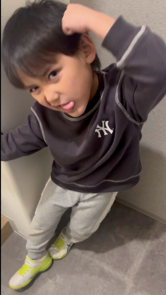 普段の息子さん①（＠_391008さんより提供）