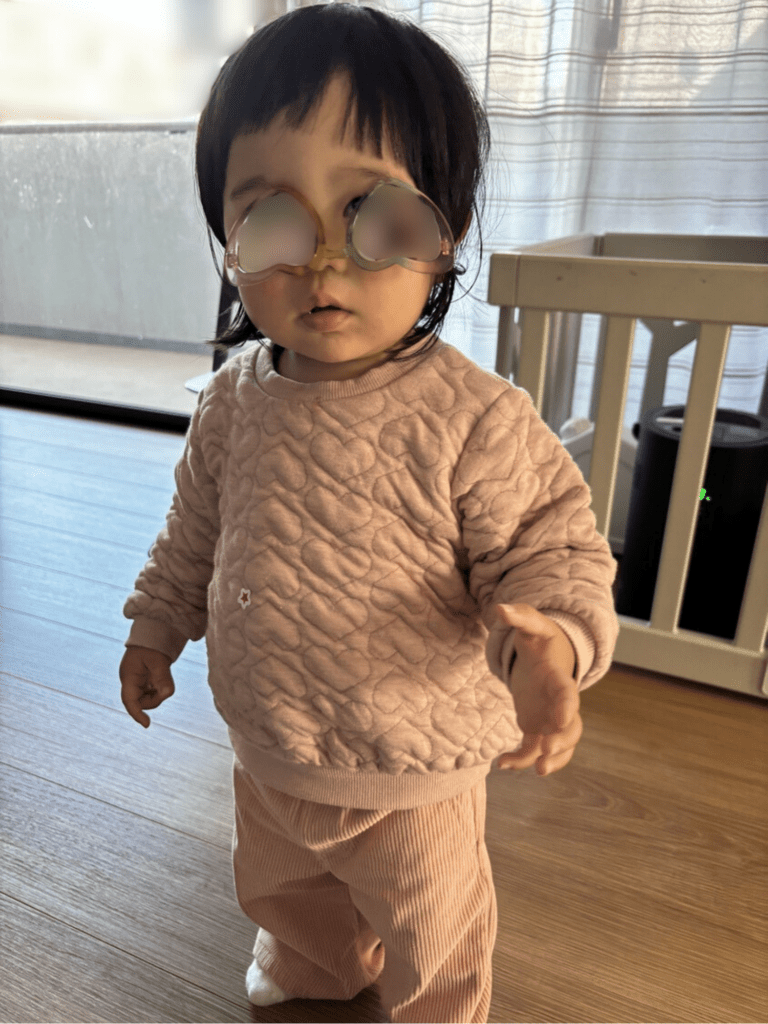 娘さんの普段の様子①（@mio_wokingmamaさんより提供）