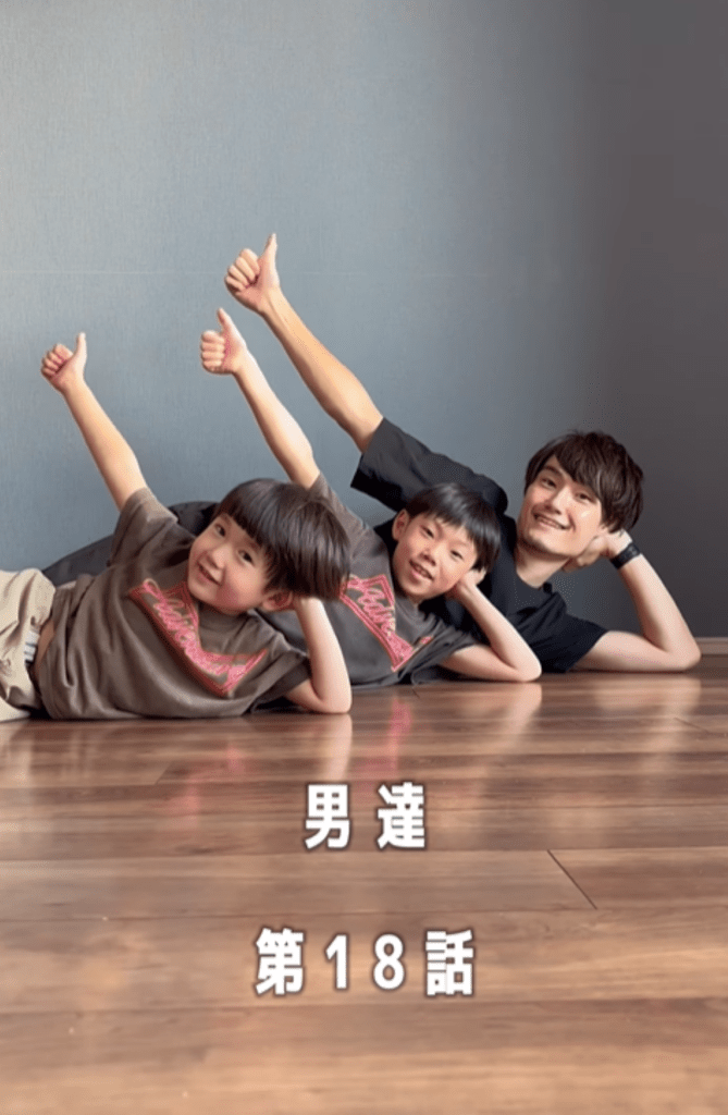 次男さんが起きるまで⑤（＠yujin_kosodateさんより提供）