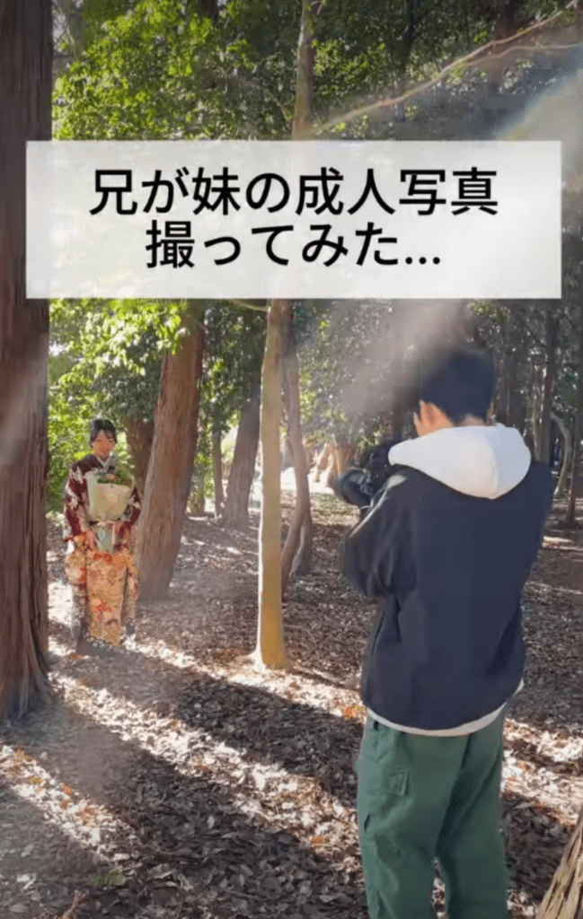 撮影の様子①（@aoao__1214さんより提供）