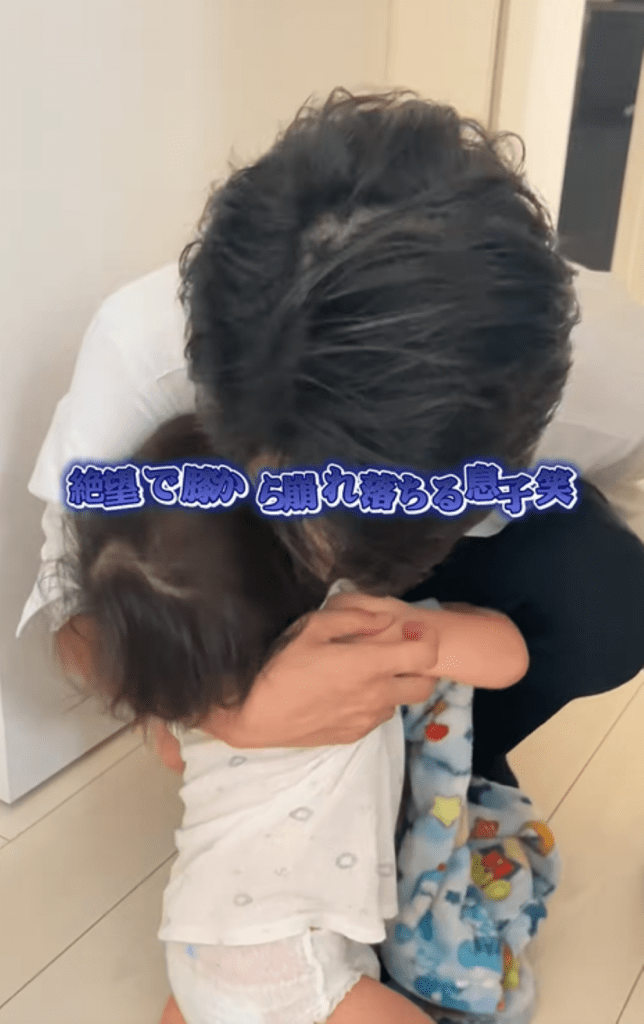 パパさんが仕事に行く朝③（＠taoruboya.19さんより提供）