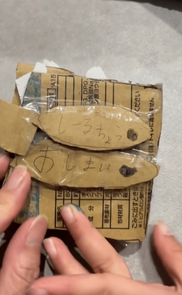 シール帳・裏表紙（＠kurukuru.maru1126さんより提供）