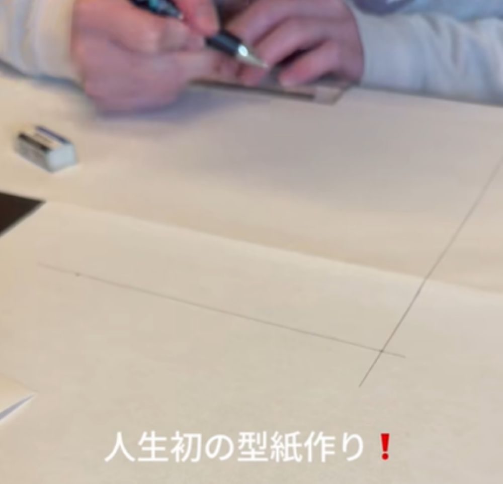 こた君の洋服作り②（＠kotatok_1204さんより提供）