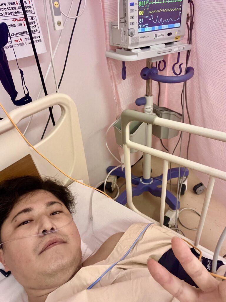 手術直後（渡邉さんより提供）