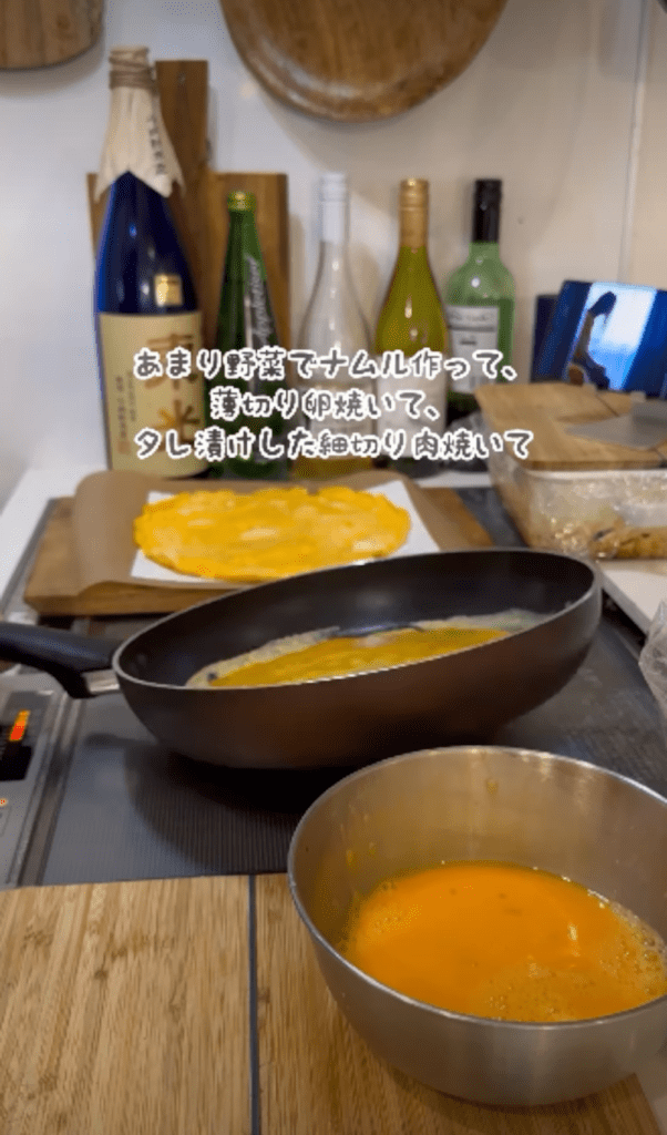 キンパ作り③（＠ma_ko_miさんより提供）