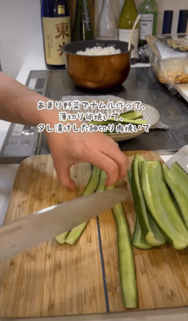 キンパ作り④（＠ma_ko_miさんより提供）