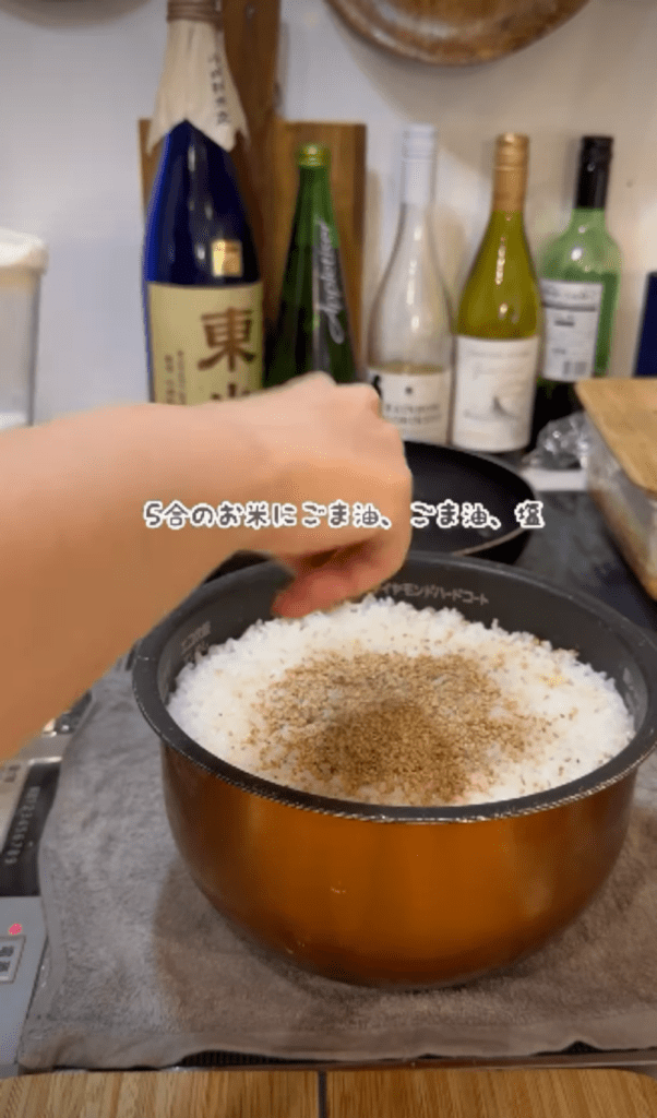 キンパ作り⑦（＠ma_ko_miさんより提供）