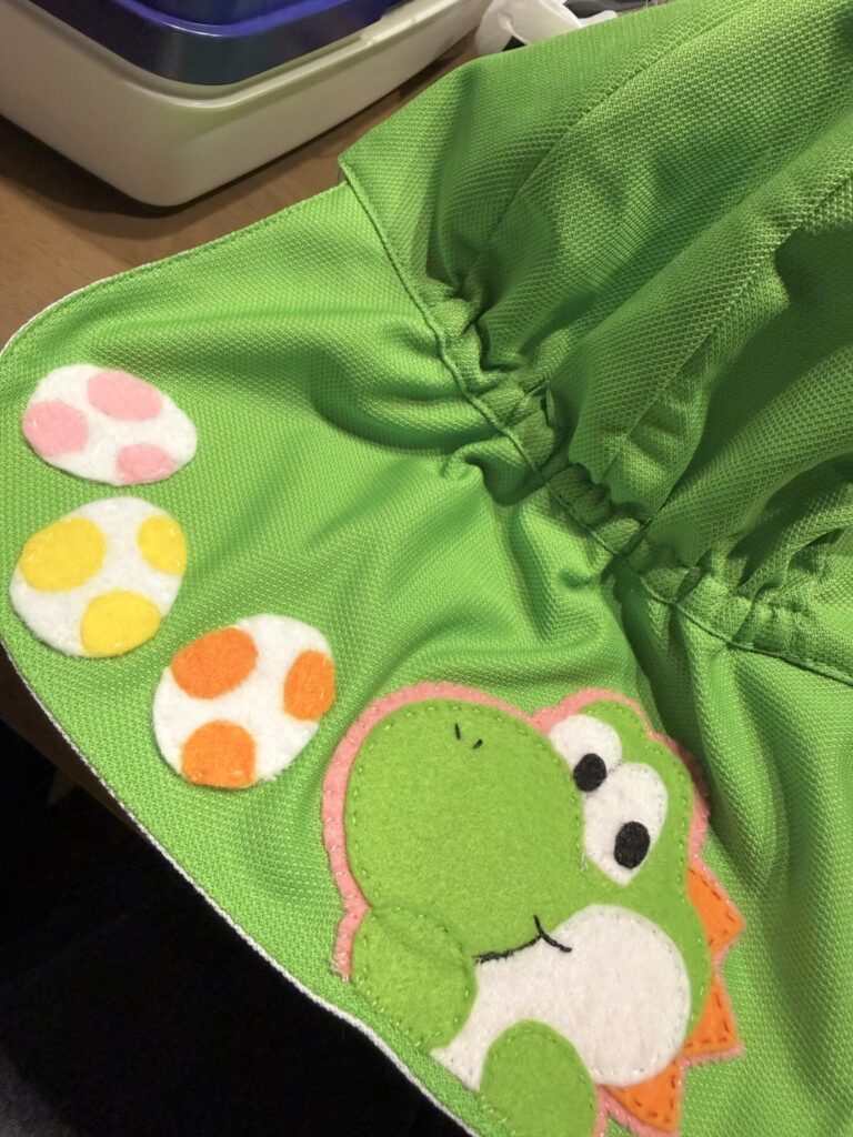 手作りのワッペン（＠0hanax586さんより提供）