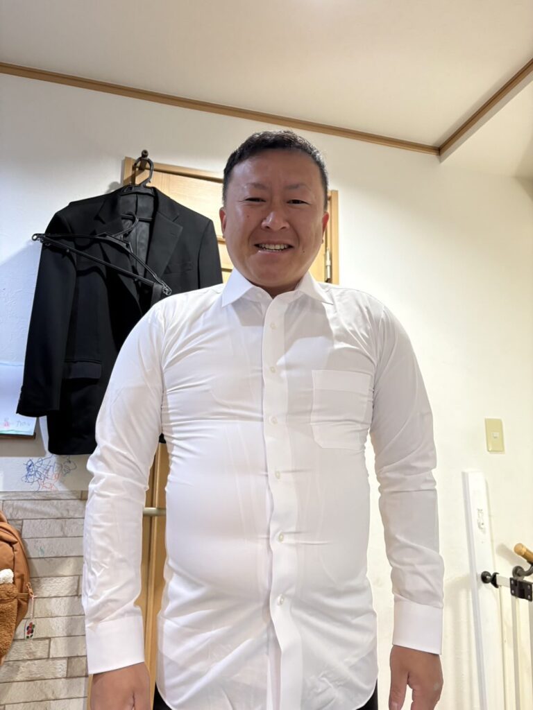 奥さんが購入したワイシャツ（＠ryotaro.kohdaさんより提供）