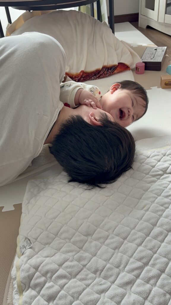 パパさんと息子さん③（＠mochi____0208さんより提供）