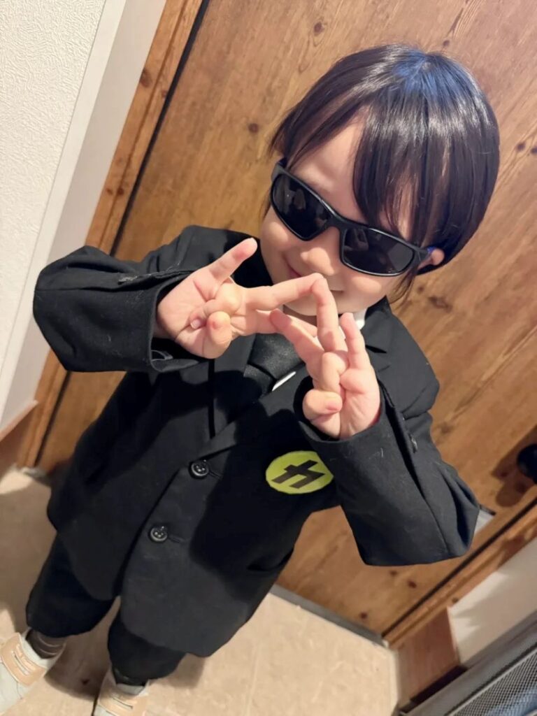 息子さんの様子②（＠0hanax586さんより提供）