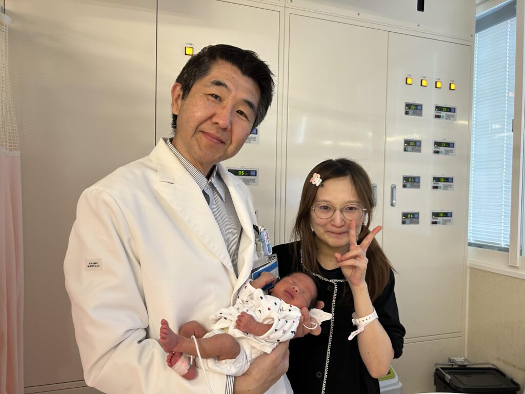 当時の小児科の先生との再会（＠mi_mi_2213さんより提供）