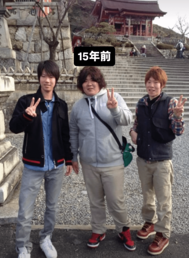15年前の集合写真（＠shigeo1002さんより提供）
