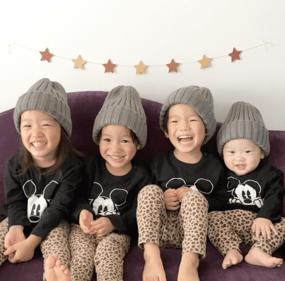 仲良し4兄弟①（＠kaotan_8さんより提供）