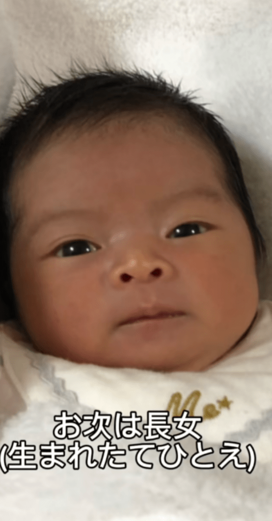 長女ちゃんの成長①（＠okarun118さんより提供）