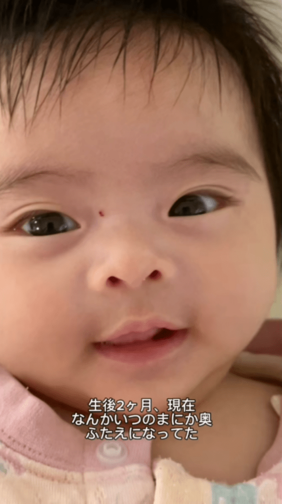 次女ちゃんの成長③（＠okarun118さんより提供）