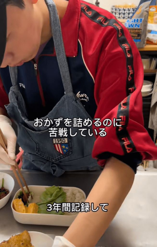 お弁当作りの様子⑧（＠ani__bentoさんより提供）