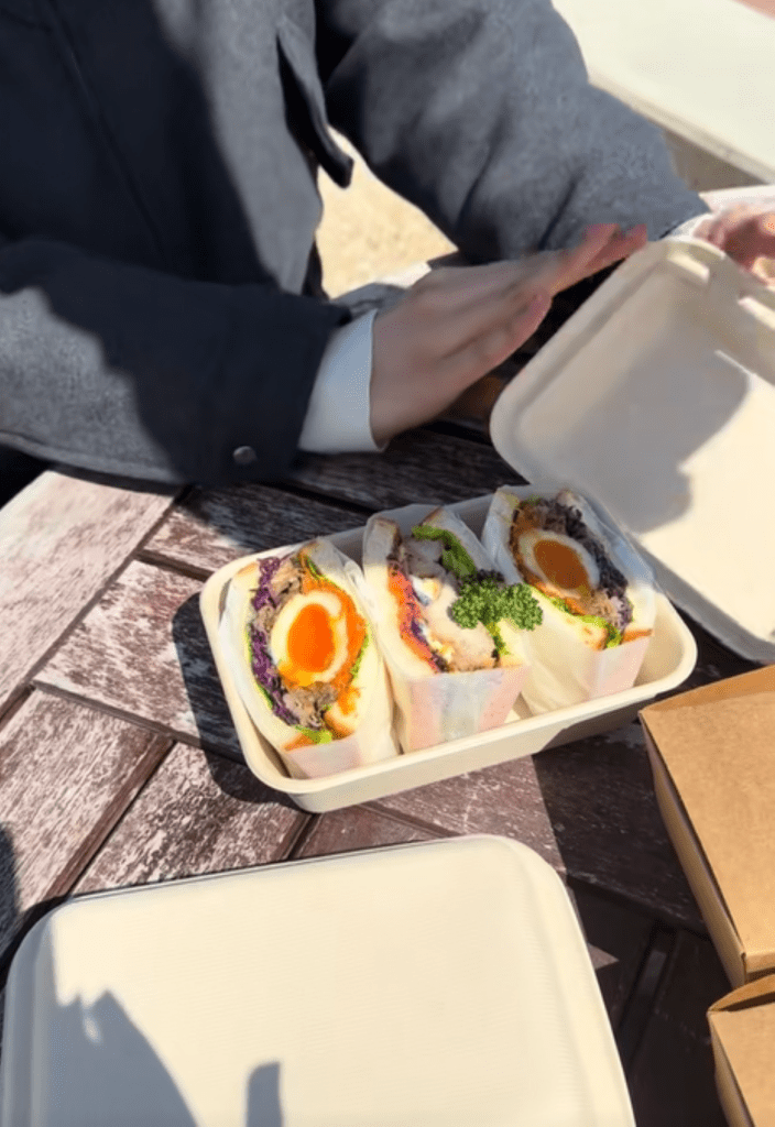 サンドイッチ弁当①（＠ru._.ru718さんより提供）