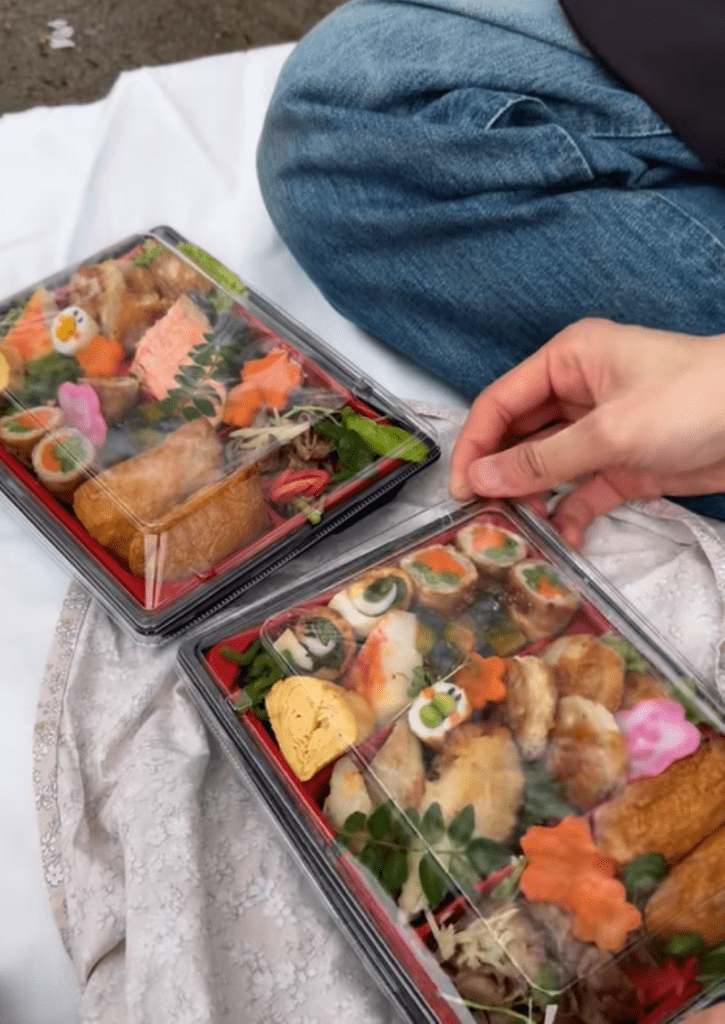 お花見弁当②（＠ru._.ru718さんより提供）