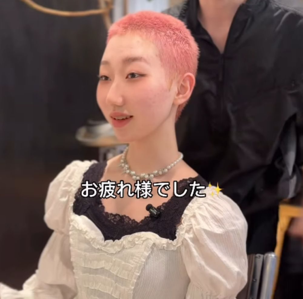 坊主頭からの大変身⑤（＠seiya_osaさんより提供）