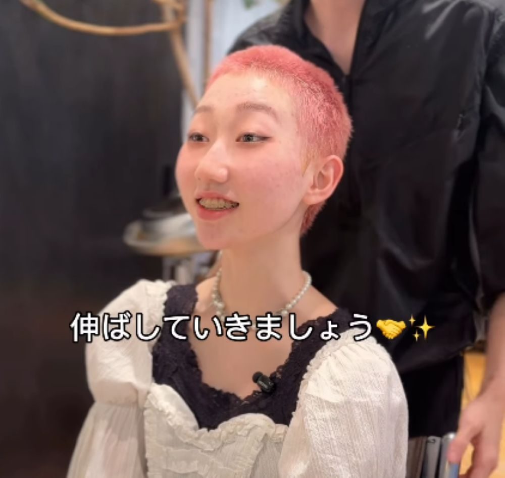 坊主頭からの大変身⑦（＠seiya_osaさんより提供）