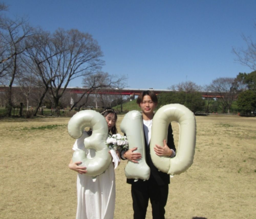 結婚フォト①（＠iroooooooooohaさんより提供）