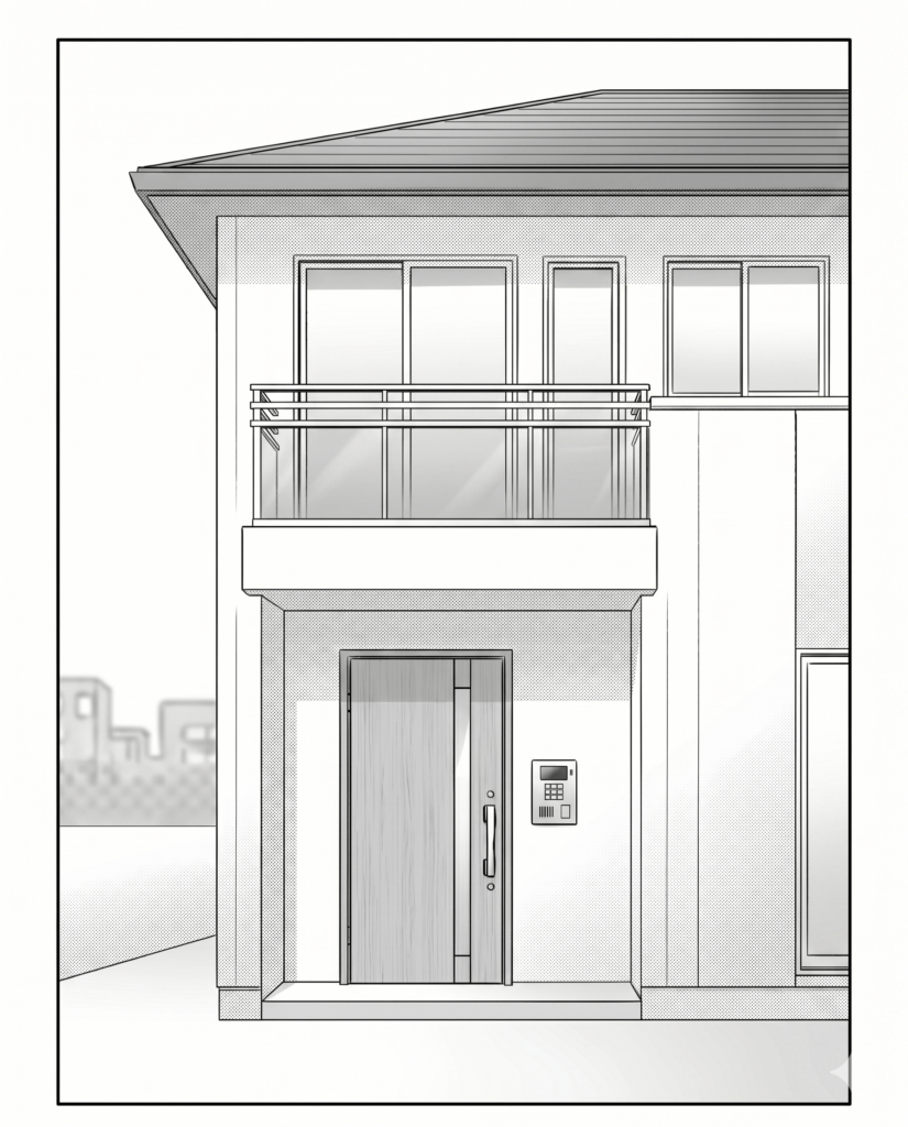 【実際のイラスト複数枚】　妻が見た光景