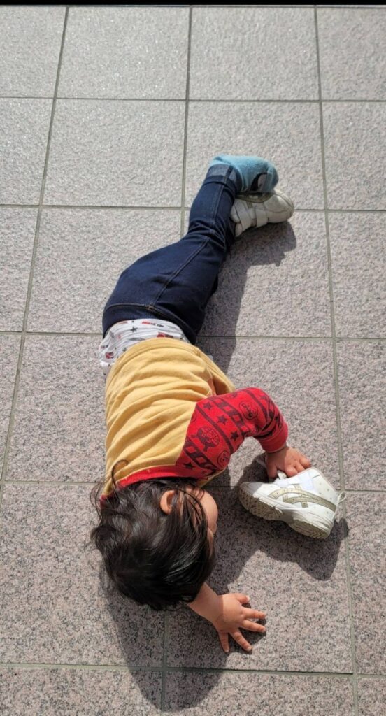 普段の息子さん②（＠yuine3734さんより提供）