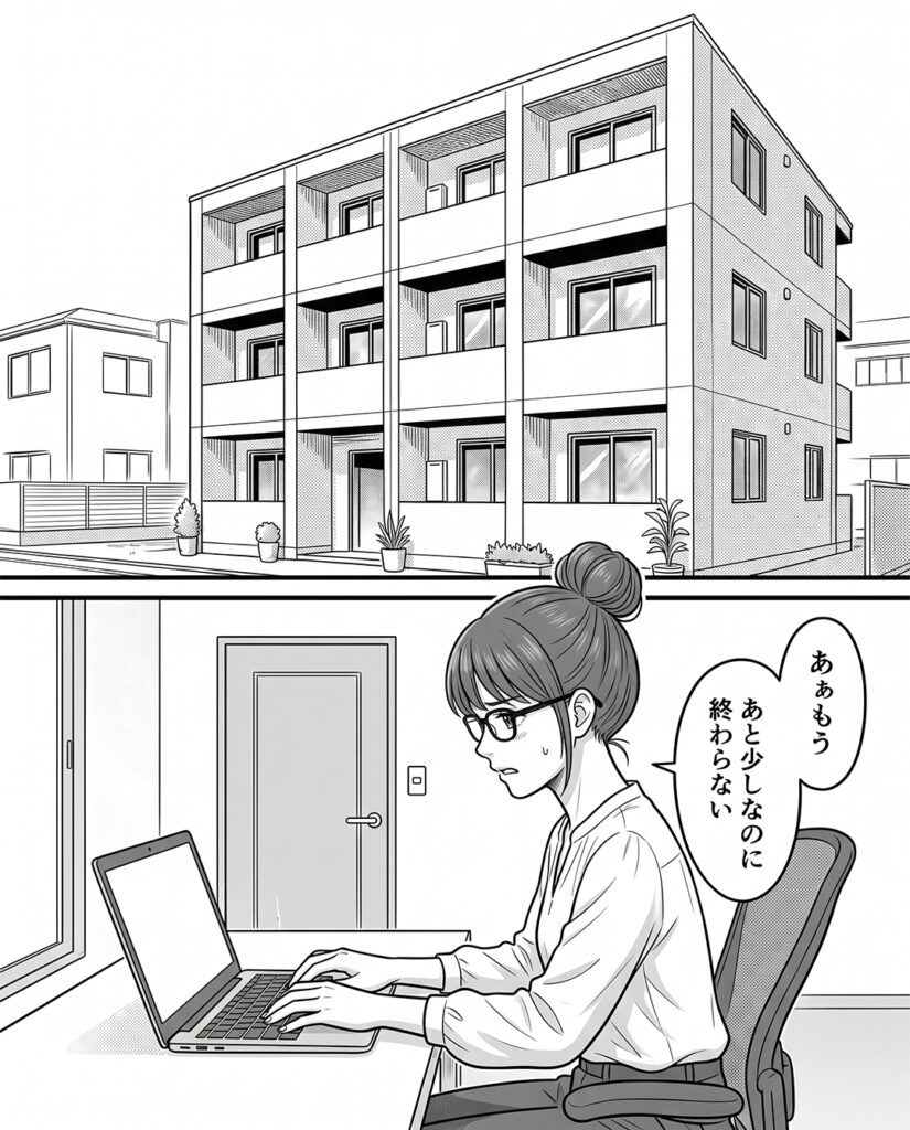 【実際のイラスト複数枚】　母が見た光景