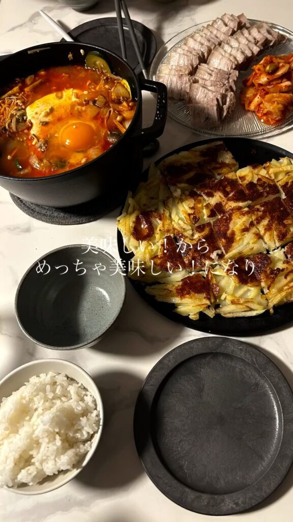 夫が作る料理⑤（＠senrei_pilatesさんより提供）