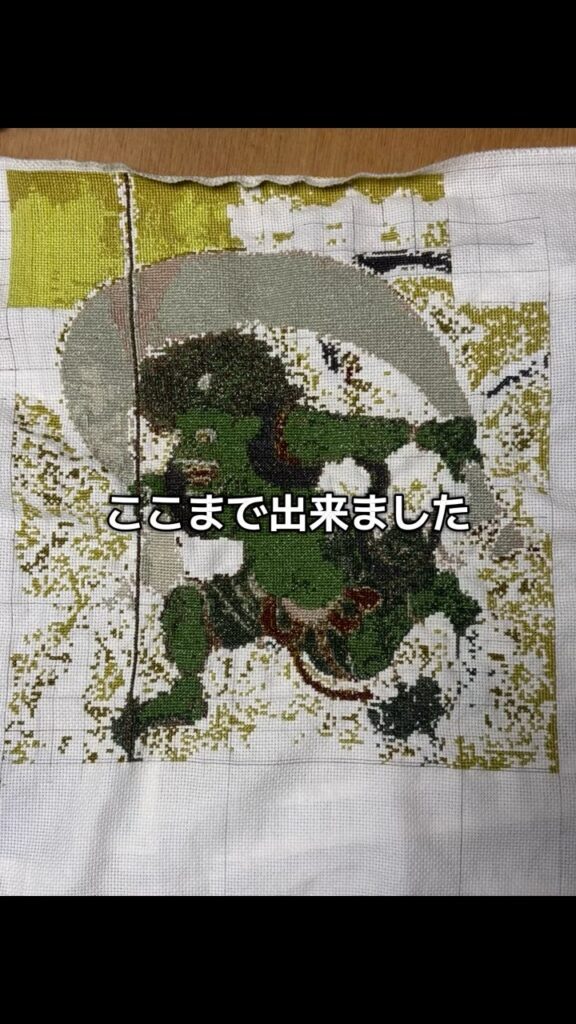 制作中の様子⑦（＠kfcjrh8ddukさんより提供）