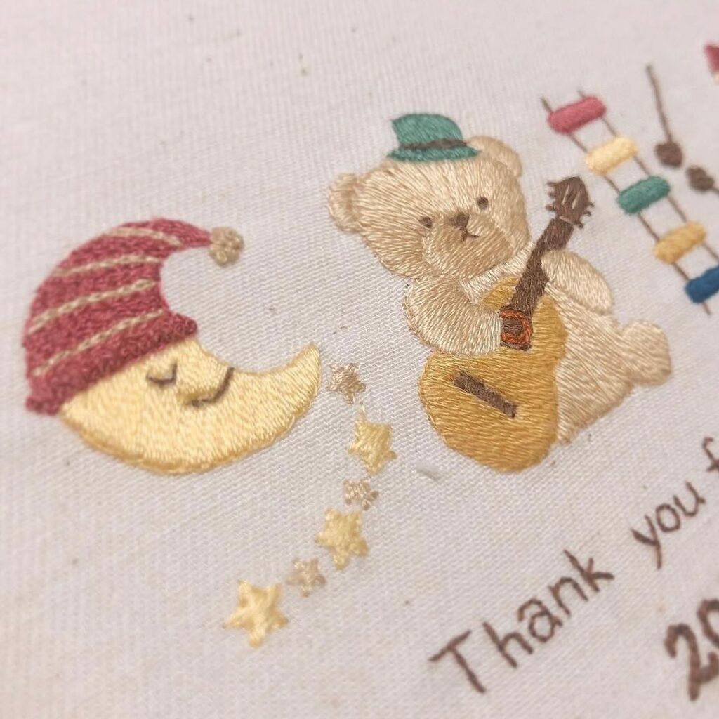 刺繍作品①（＠sishuu__sukiさんより提供）