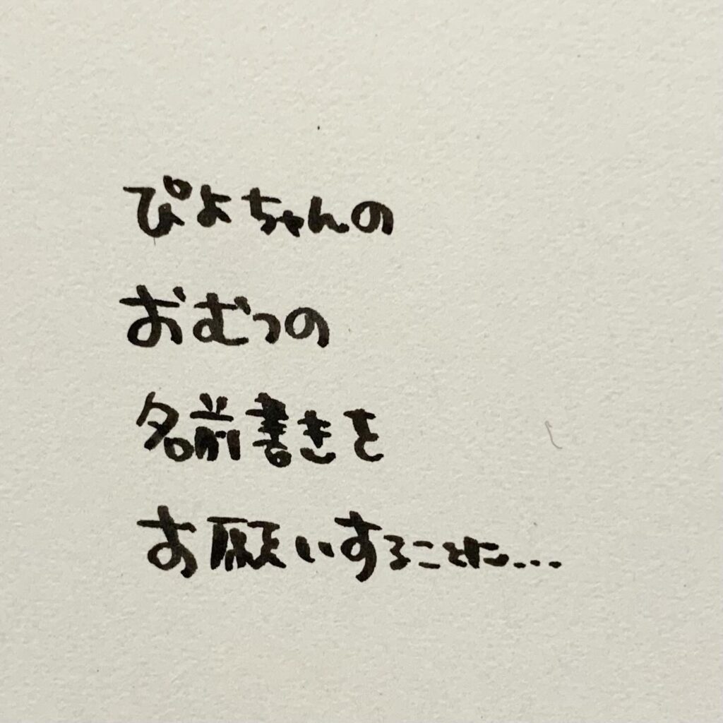 妹さんの保育園用オムツ④（＠maru_shi_mamaさんより提供）