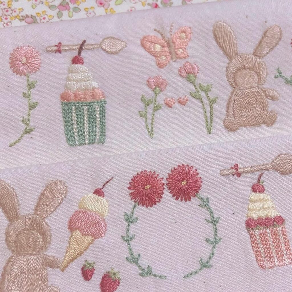 刺繍作品②（＠sishuu__sukiさんより提供）