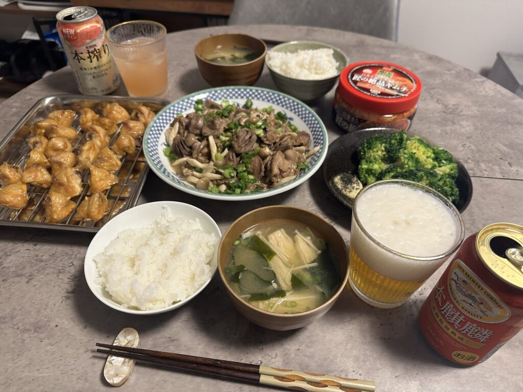 旦那さんが作った夕飯（＠ateate6000さんより提供）