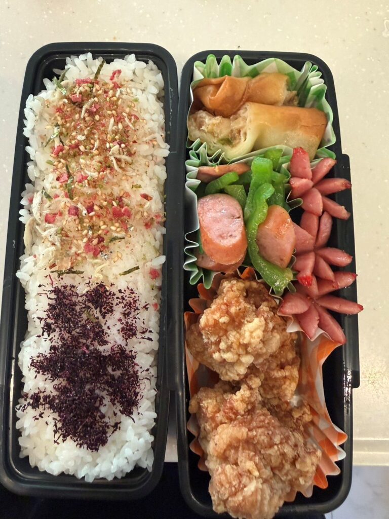 ママさんが作ったお弁当②（＠jun.a22さんより提供）