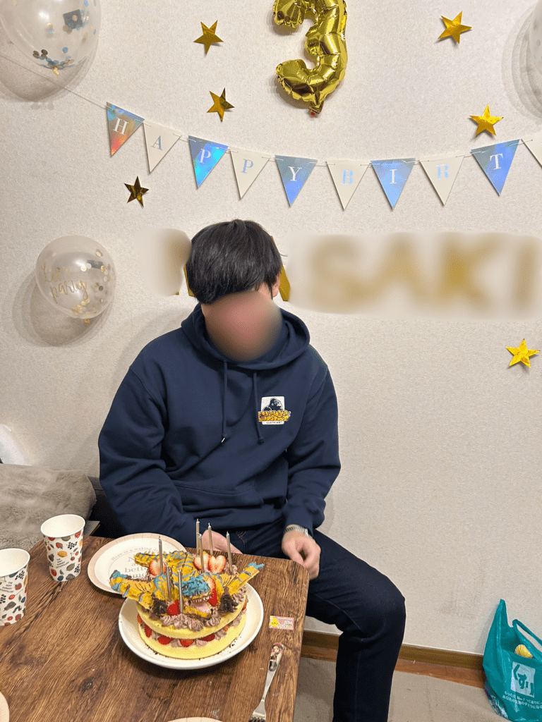 誕生日当日の様子（@mao_kojin_no_accountより提供）
