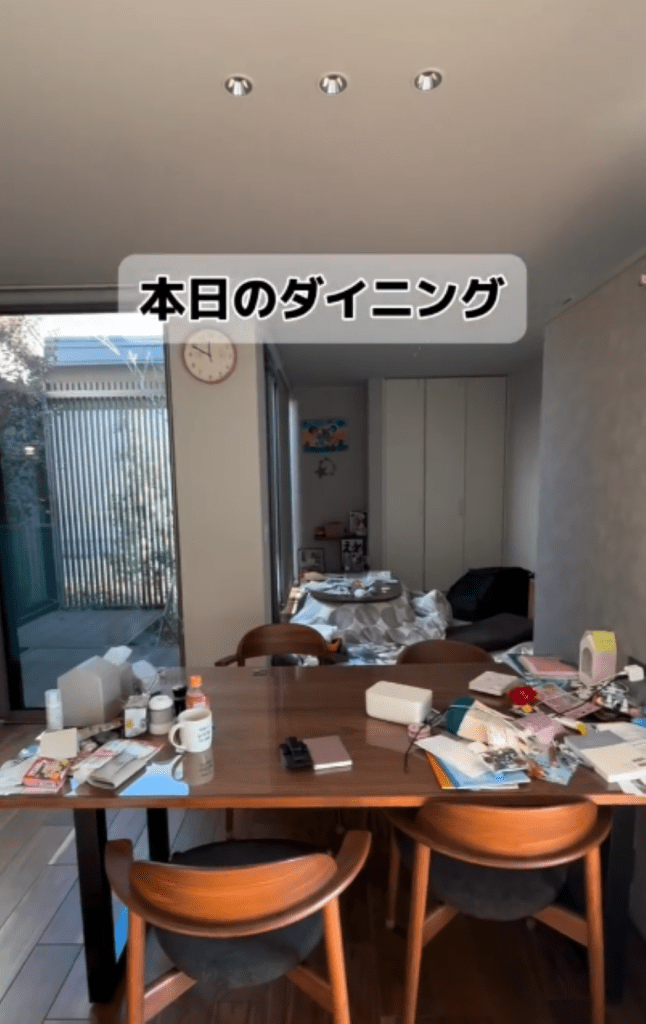 1年後のダイニング（＠ikura_kurashi_さんより提供）