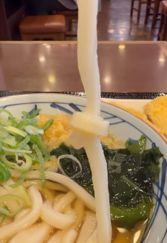 注文したうどん④（＠mayu_mikamiさんより提供）