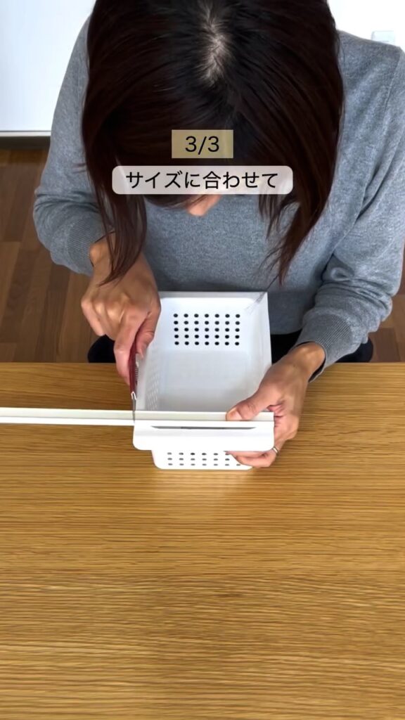 スライド式引き出し作りの様子③（＠sui_cleanさんより提供）
