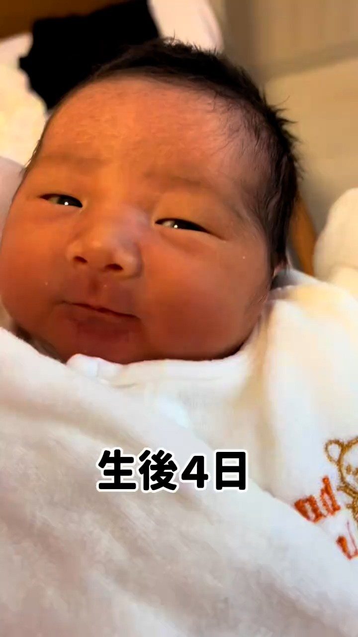 出産後「小顔だね」と可愛がられていた赤ちゃん。→成長した現在の姿に「かわいい!」「こんなに変化するんですね」