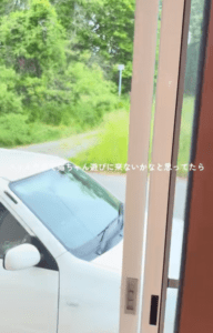 「頭が混乱しました」窓の外に違和感…→急いで外に出ると“驚愕の光景”に「そんなことある！？」「すっごい」
