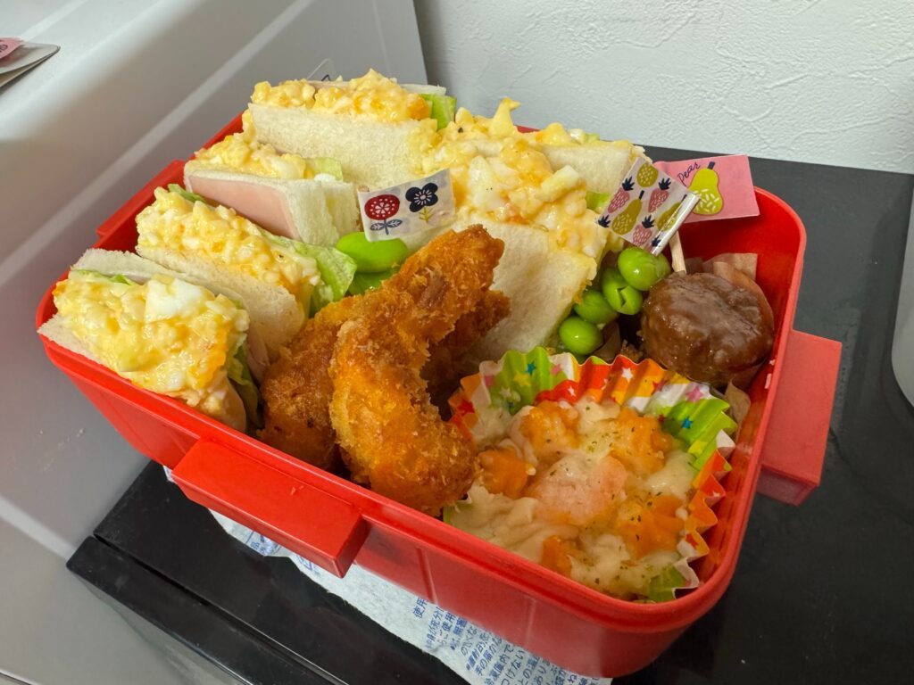 2日目に作ったお弁当（＠dragonteacher2020さんより提供）