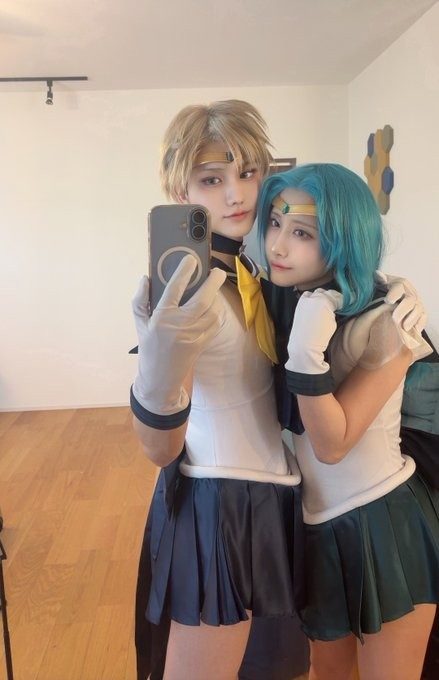 セーラー戦士のコスプレ姿（＠xmikanpapaxさんより提供）
